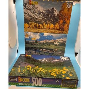 New set of three landscape puzzles 500 piece